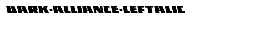 Dark-Alliance-Leftalic.ttf
(Art font online converter effect display)