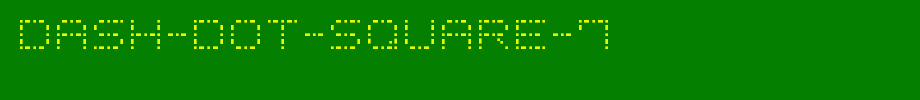 Dash-Dot-Square-7.ttf
(Art font online converter effect display)