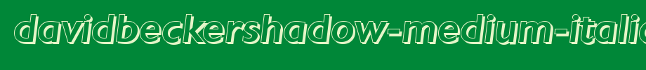 DavidBeckerShadow-Medium-Italic.ttf