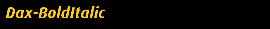 Dax-BoldItalic_英文字体(艺术字体在线转换器效果展示图)