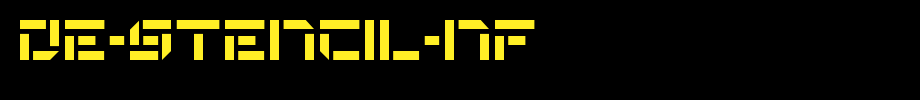 De-Stencil-NF.ttf(艺术字体在线转换器效果展示图)