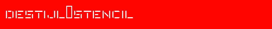 DeStijl-Stencil.ttf(艺术字体在线转换器效果展示图)