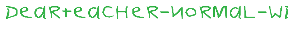 DearTeacher-Normal-Wd.ttf
(Art font online converter effect display)