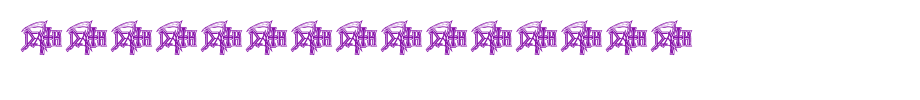 DeathMetal-logo.ttf(字体效果展示)