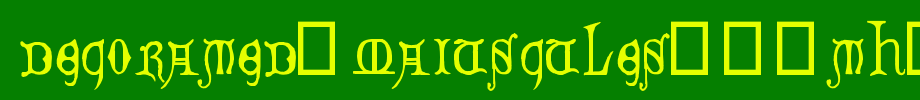 Decorated-Majuscules-14th-c..ttf
(Art font online converter effect display)