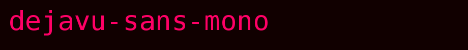 DejaVu-Sans-Mono.ttf
(Art font online converter effect display)