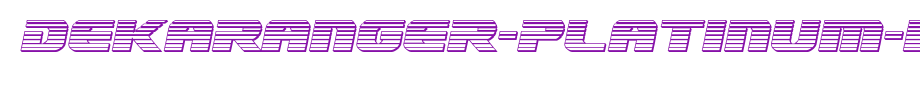 Dekaranger-Platinum-Italic.ttf(字体效果展示)