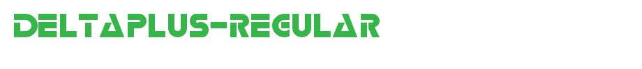 DeltaPlus-Regular_英文字体字体效果展示