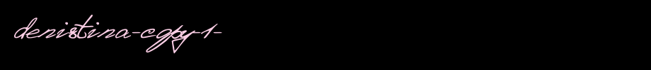 Denistina-copy-1-.ttf(艺术字体在线转换器效果展示图)