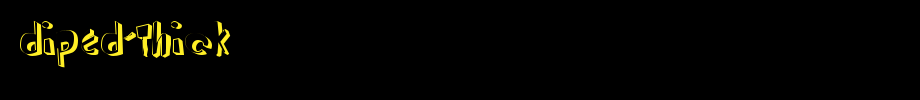 DiPed-Thick_英文字体(艺术字体在线转换器效果展示图)