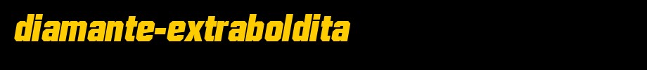 Diamante-ExtraBoldIta.ttf
(Art font online converter effect display)