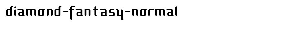 Diamond-Fantasy-Normal_ English font