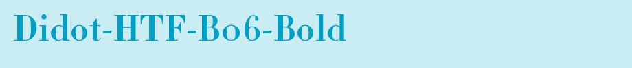 Didot-HTF-B06-Bold_英文字体字体效果展示
