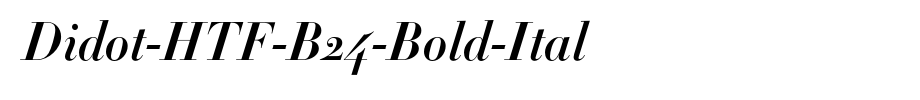 Didot-HTF-B24-Bold-Ital_英文字体字体效果展示