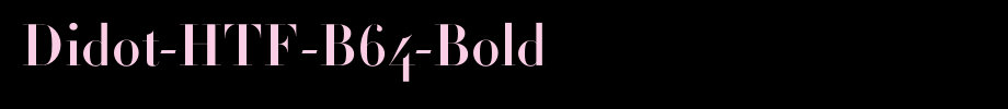 Didot-HTF-B64-Bold_英文字体字体效果展示