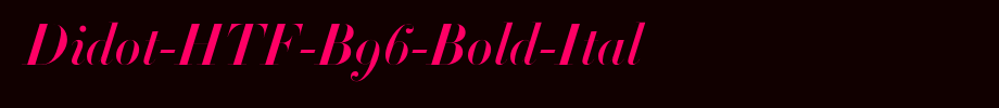 Didot-HTF-B96-Bold-Ital_英文字体