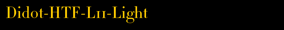 Didot-HTF-L11-Light_ English font
(Art font online converter effect display)