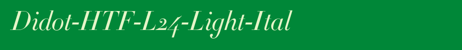 Didot-HTF-L24-Light-Ital_ English font
(Art font online converter effect display)