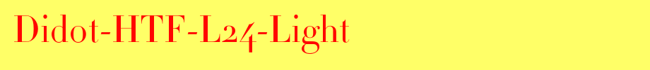 Didot-HTF-L24-Light_ English font