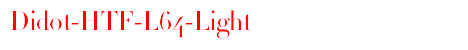 Didot-HTF-L64-Light_ English font