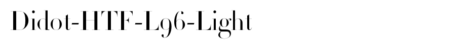 Didot-HTF-L96-Light_英文字体