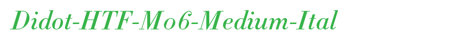 Didot-HTF-M06-Medium-Ital_ English font
(Art font online converter effect display)