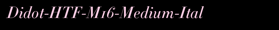 Didot-HTF-M16-Medium-Ital_ English font
(Art font online converter effect display)
