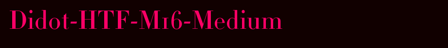 Didot-HTF-M16-Medium_ English font