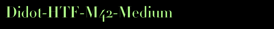 Didot-HTF-M42-Medium_ English font