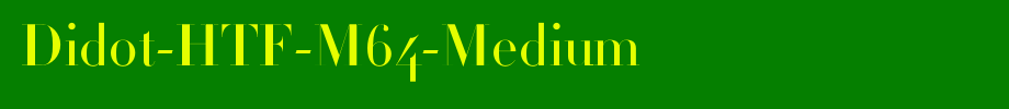 Didot-HTF-M64-Medium_ English font
(Art font online converter effect display)