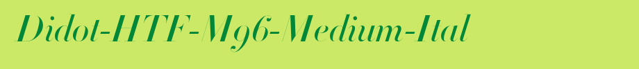 Didot-HTF-M96-Medium-Ital_ English font
(Art font online converter effect display)