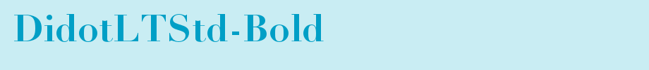 DidotLTStd-Bold_英文字体(艺术字体在线转换器效果展示图)