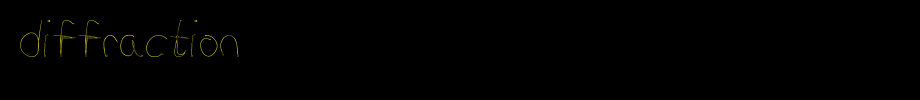 Diffraction.ttf(艺术字体在线转换器效果展示图)