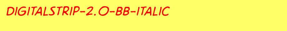 DigitalStrip-2.0-BB-Italic.ttf(字体效果展示)
