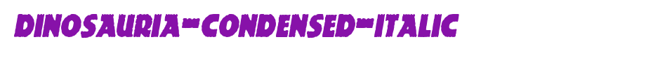 Dinosauria-Condensed-Italic.ttf(艺术字体在线转换器效果展示图)