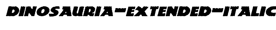 Dinosauria-Extended-Italic.ttf(艺术字体在线转换器效果展示图)