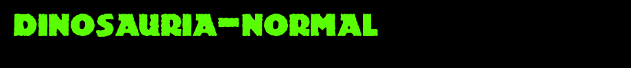 Dinosauria-Normal.ttf(字体效果展示)