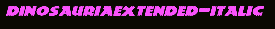 DinosauriaExtended-Italic.ttf(艺术字体在线转换器效果展示图)