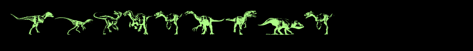 Dinosaurs.ttf(字体效果展示)