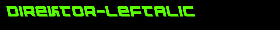 Direktor-Leftalic.ttf(艺术字体在线转换器效果展示图)