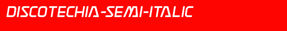 Discotechia-Semi-Italic.ttf(字体效果展示)
