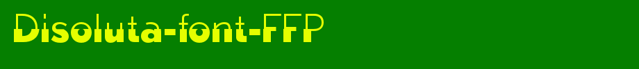 Disoluta-font-FFP_英文字体(字体效果展示)