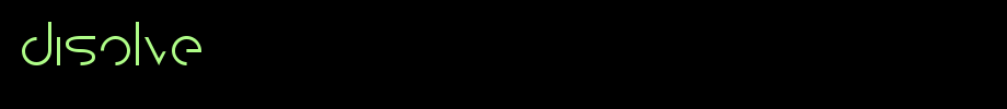 Disolve.ttf(字体效果展示)