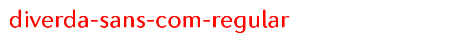 Diverda-Sans-Com-Regular.ttf
(Art font online converter effect display)