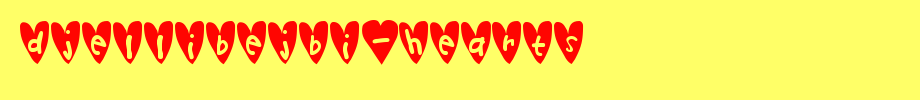 Djellibejbi-Hearts.ttf
(Art font online converter effect display)