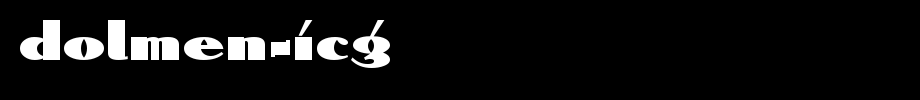 Dolmen-ICG.ttf(艺术字体在线转换器效果展示图)