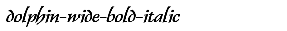 Dolphin-Wide-Bold-Italic.ttf(字体效果展示)