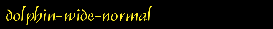 Dolphin-Wide-Normal.ttf
(Art font online converter effect display)
