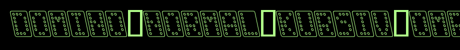 Domino-normal-kursiv-omrids.ttf(艺术字体在线转换器效果展示图)