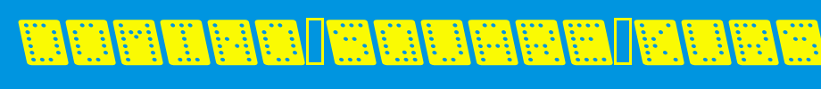 Domino-square-kursiv.ttf(艺术字体在线转换器效果展示图)